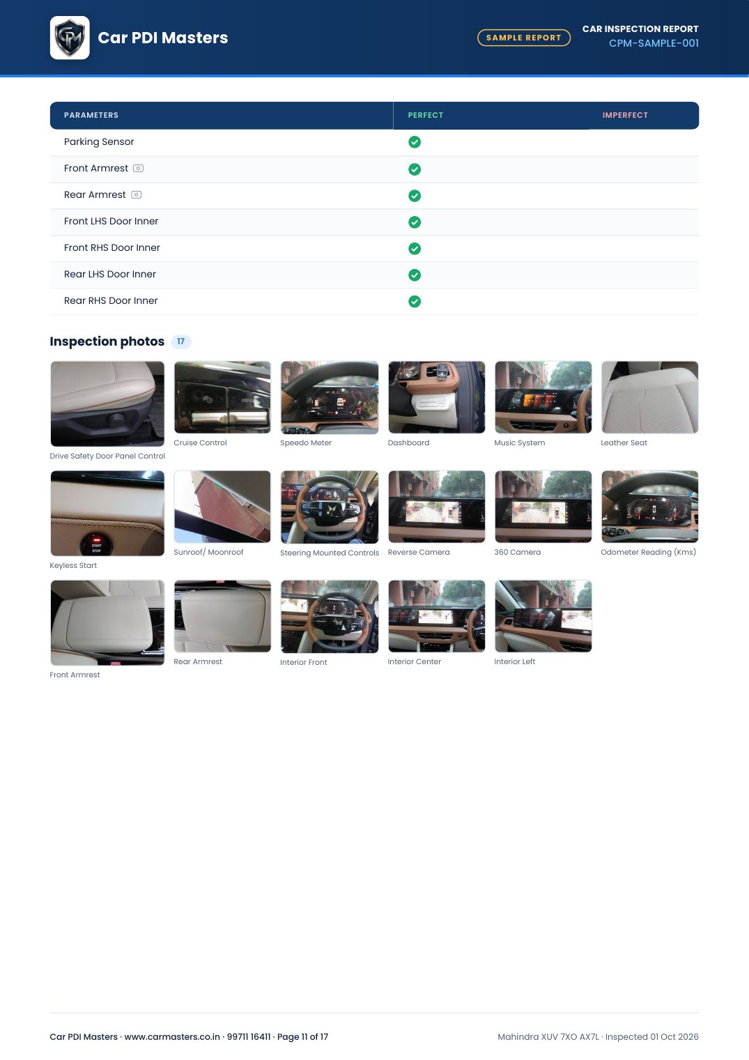 Sample report page 11 of 17