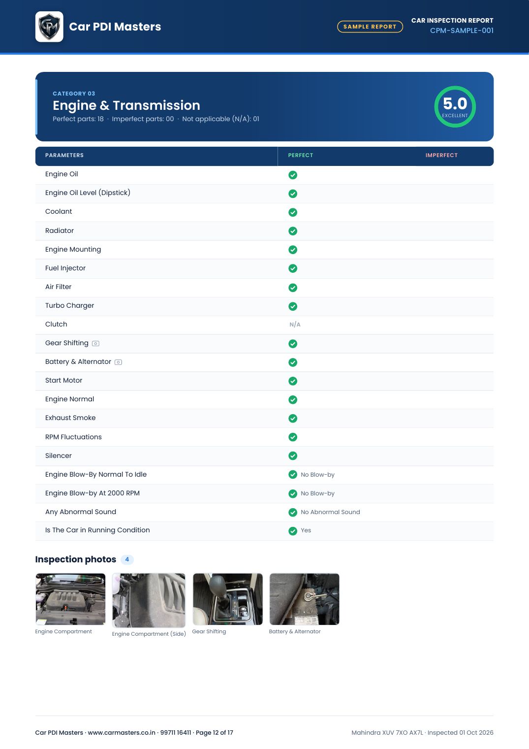 Sample report page 12 of 17